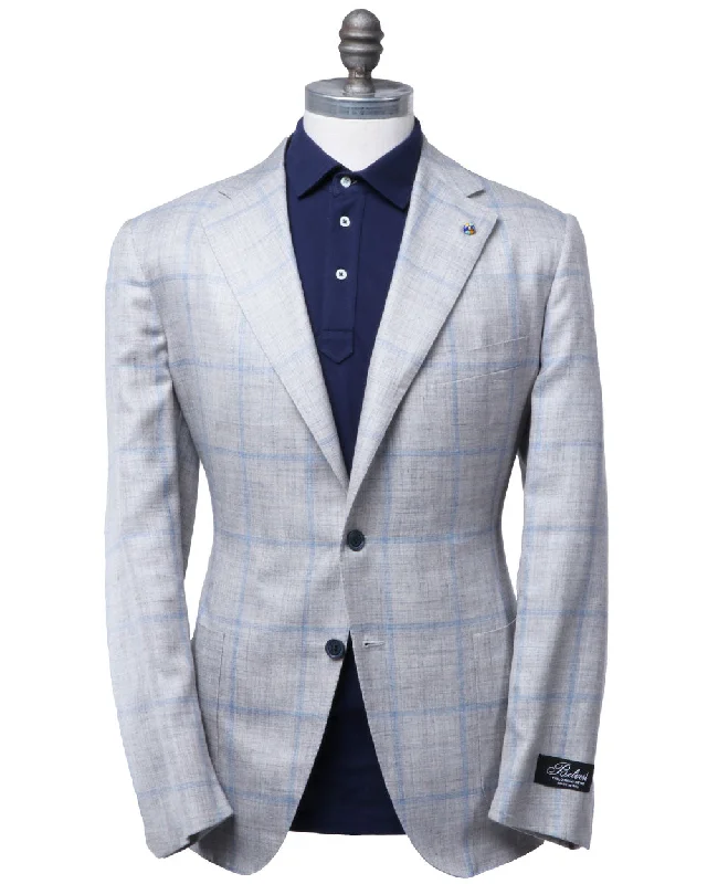 Light Blue and Ivory Sportcoat Traditional Men's Country