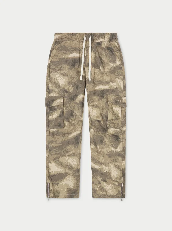 CAMO STRAIGHT LEG CARGOS - BEIGE Masculine Men's 