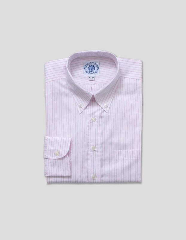 PINK STRIPE DRESS SHIRT Monochromatic Office Style