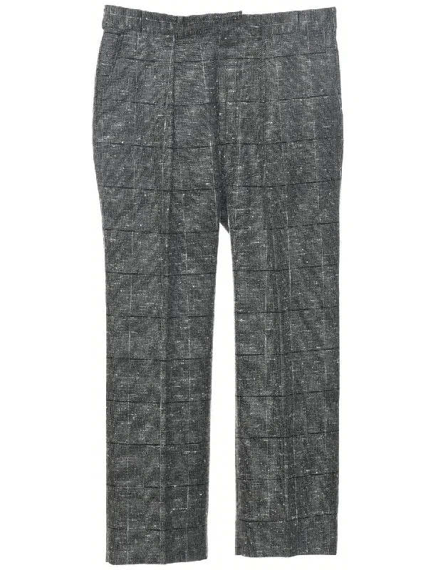 Checked Pattern Trousers - W33 L29 Masculine Men's 