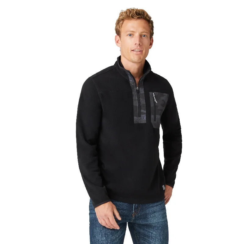 Free Country Men's FreeCycle Super Soft Microfleece 1/2 Zip Mock Neck Shirt Gym