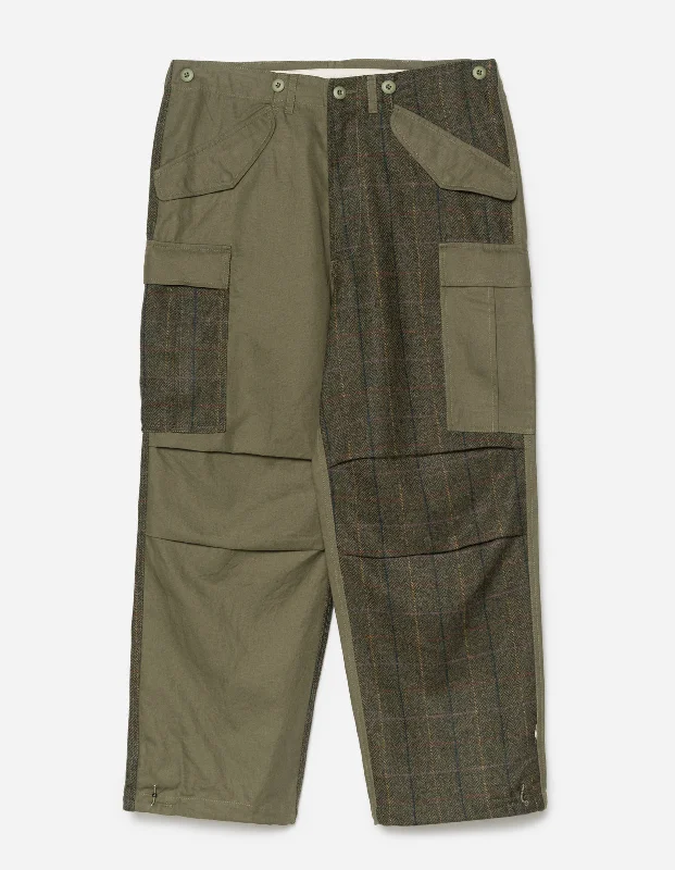 5335 Wool M65 Cargo Pants Olive Laid