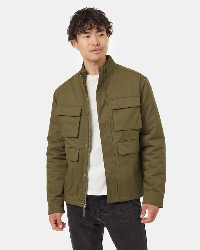 TechBlend Utility Jacket Monochromatic Office Style