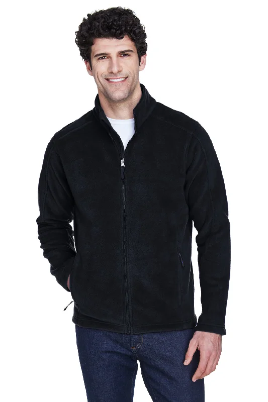 Core 365 Mens Journey Pill Resistant Fleece Full Zip Jacket - Black Gym