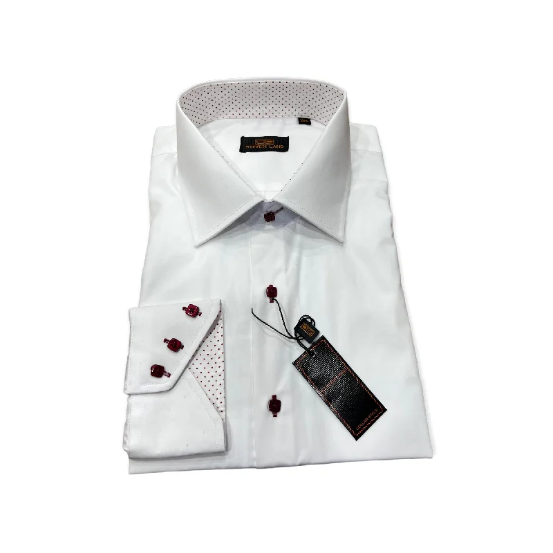 STEVENLAND: French Cuff Dress Shirt DS308 Rugged Men's Outdoor 