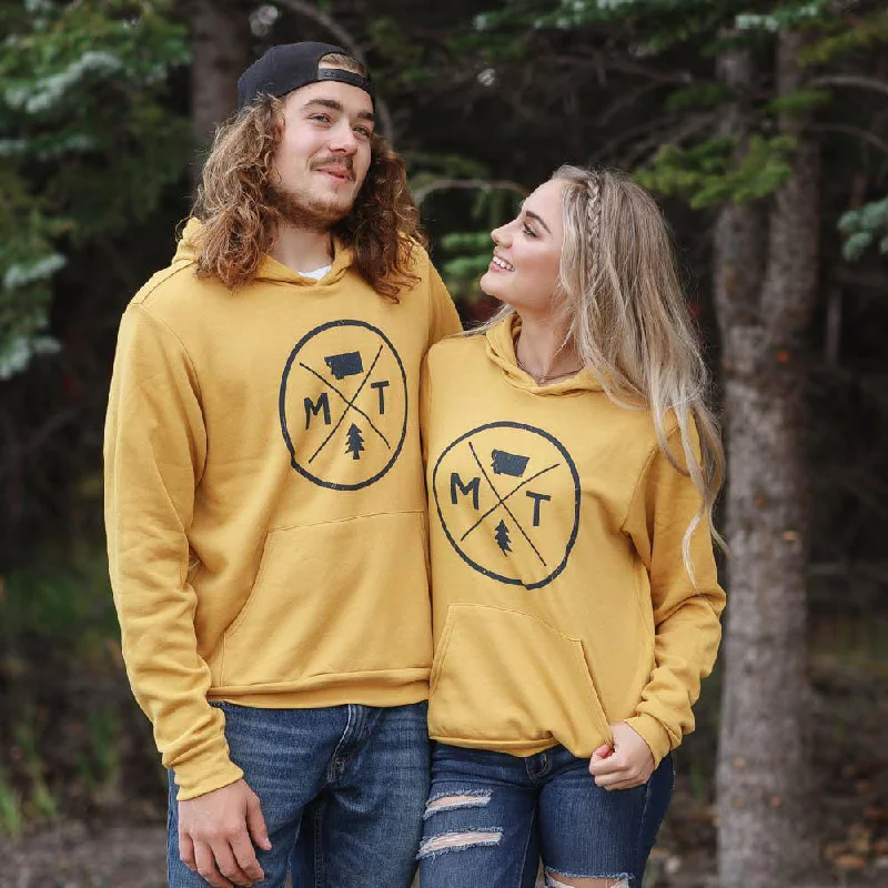 Montana Circle Logo Hoodie (unisex) Preppy Men's College