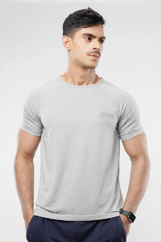 Textured T-Shirt - Light Grey Cclassic Men's Tweed