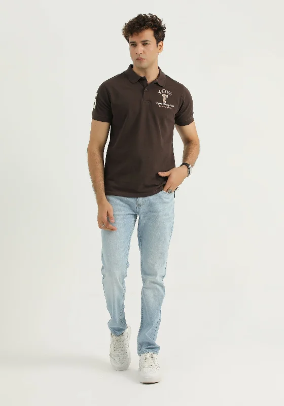 Men Brown Shirt Sporty Men's Athleisure 