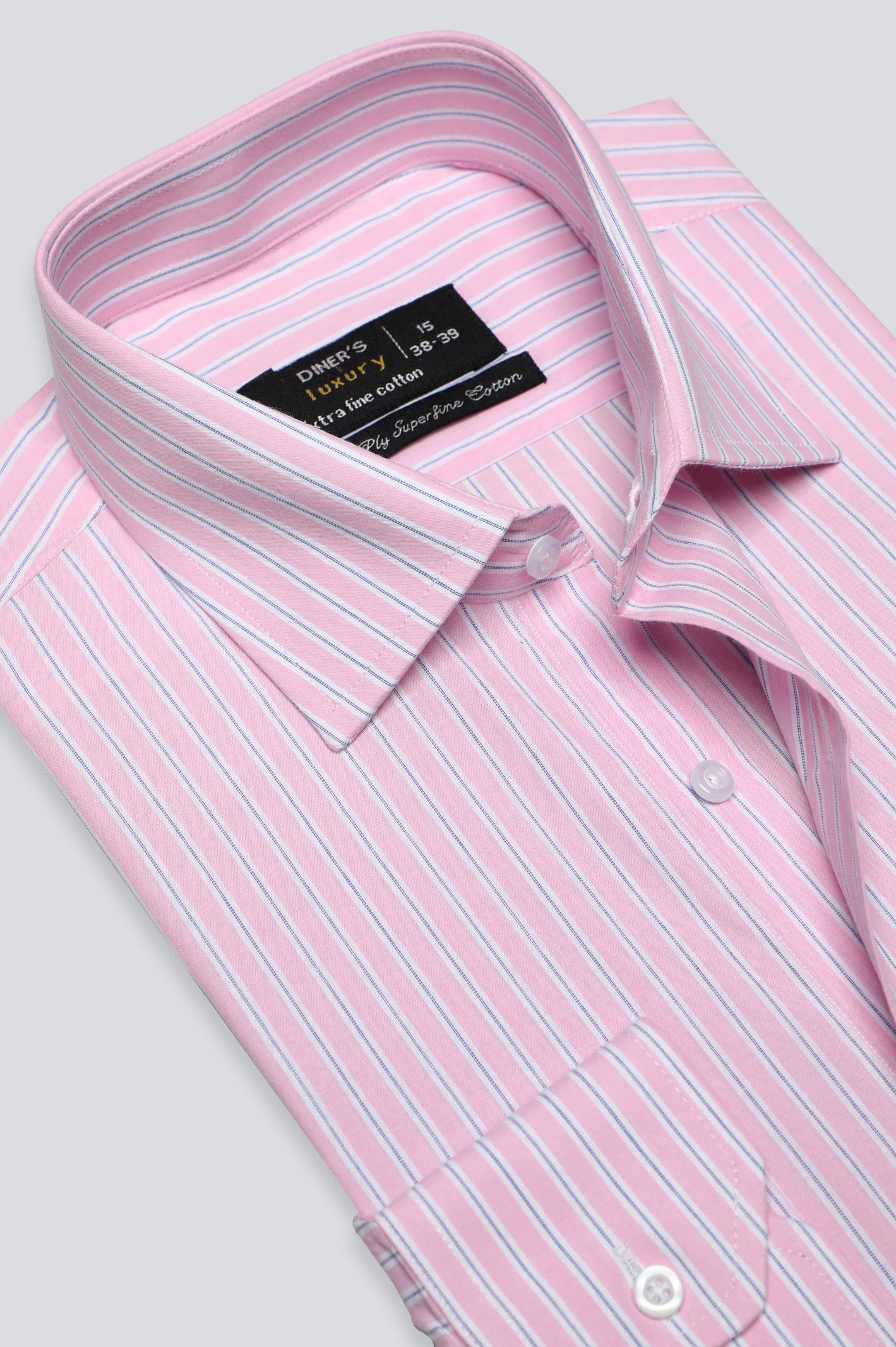 Pink Pencil Stripe Formal Shirt Dapper Men's Bow