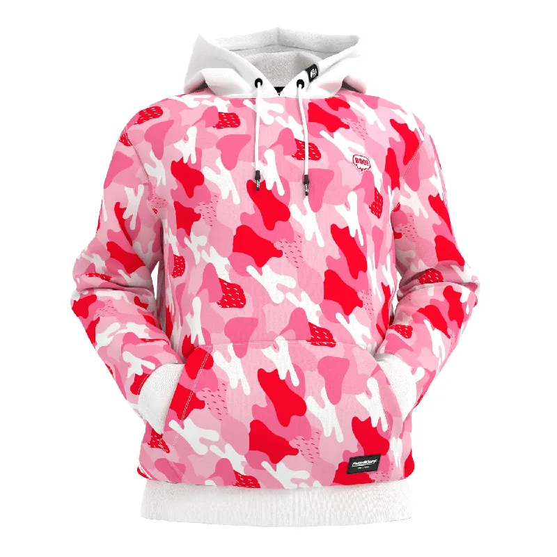 Camo Strawberry Hoodie Casual Men's Japanese 