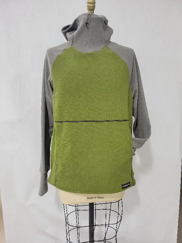 Men's Hoodie - Olive w/ Gray sleeves & hood Hip Men's Retro