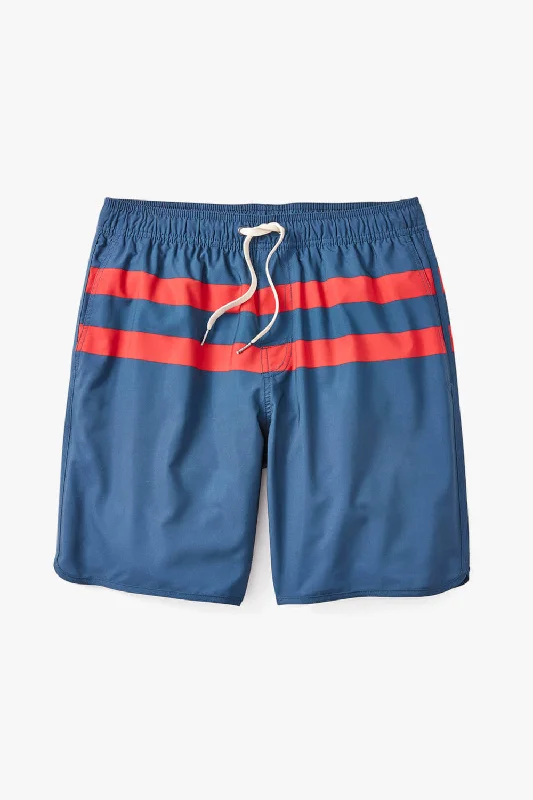 Fair Harbor Anchor 8" Short in Red Stripe Tailored