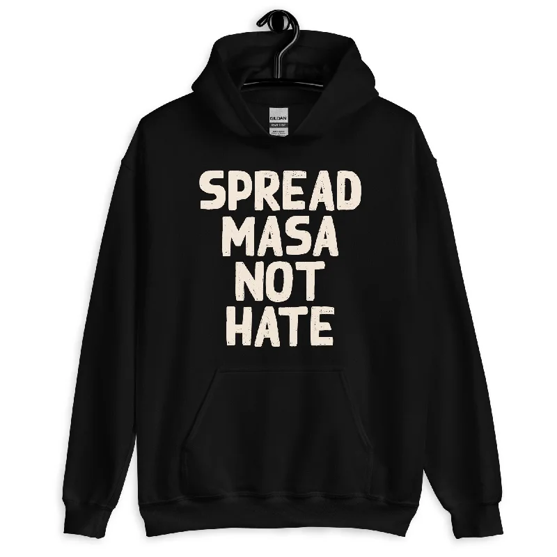 Spread Masa Not Hate Hoodie (Black) Masculine Men's 