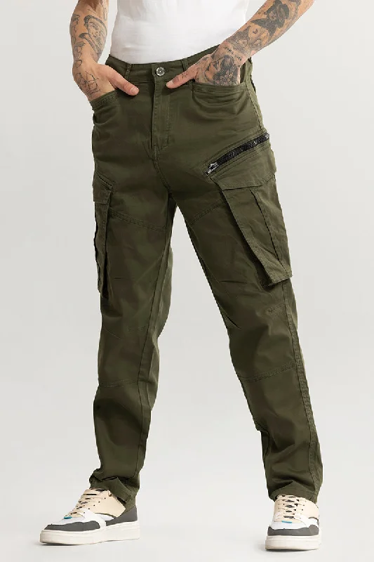 Kyubic Olive Cargo Pant Bold Men's Statement