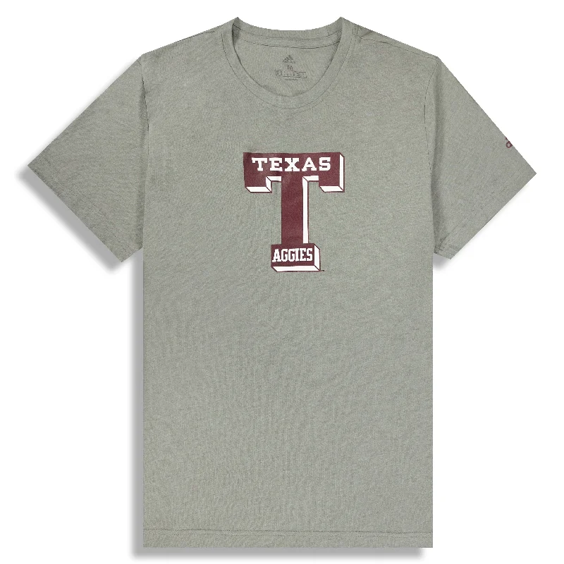 Block T Texas Aggies Blend SS Tee Modern Men's Geometric