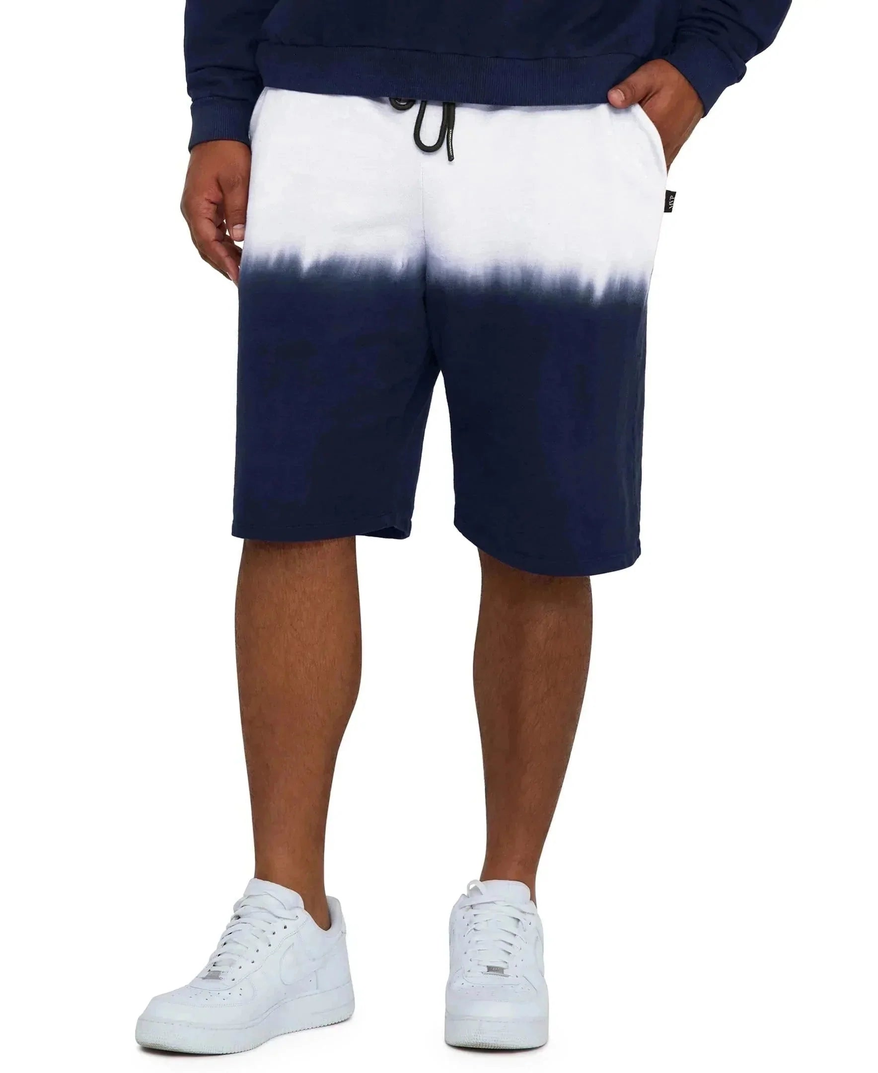 Dip-Dye Drawstring Shorts Athletic Men's Compression