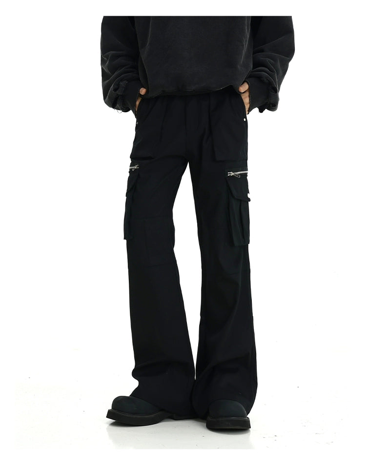 Zipped Multi-Pocket Cargo Pants Trendy Men's Oversized