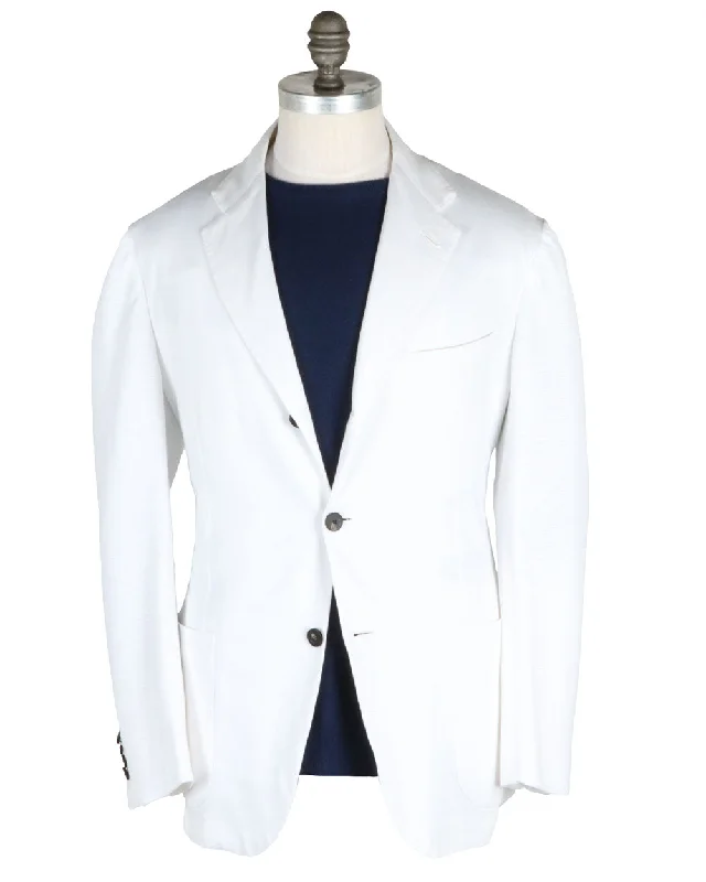 Ivory Textured Stretch Sportcoat Dynamic Men's Glow