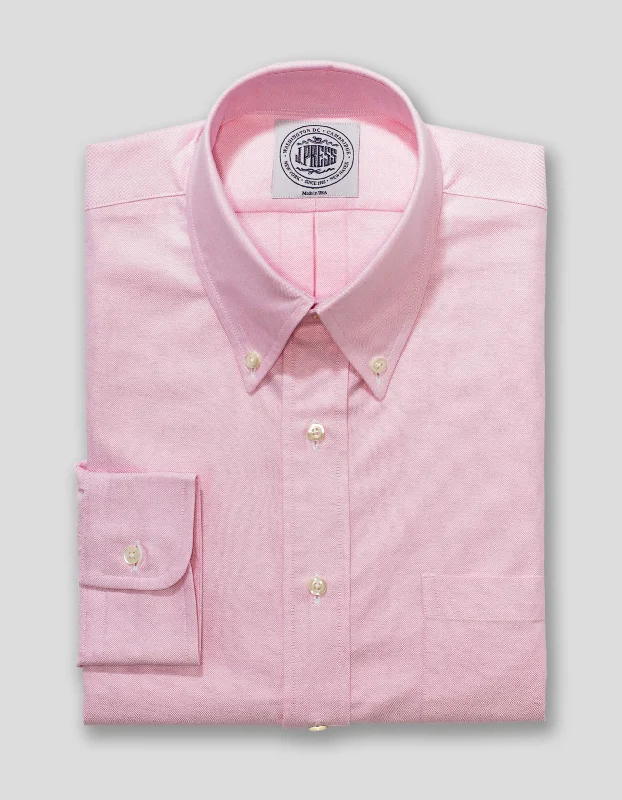 PINK OXFORD DRESS SHIRT Casual Men's Japanese 