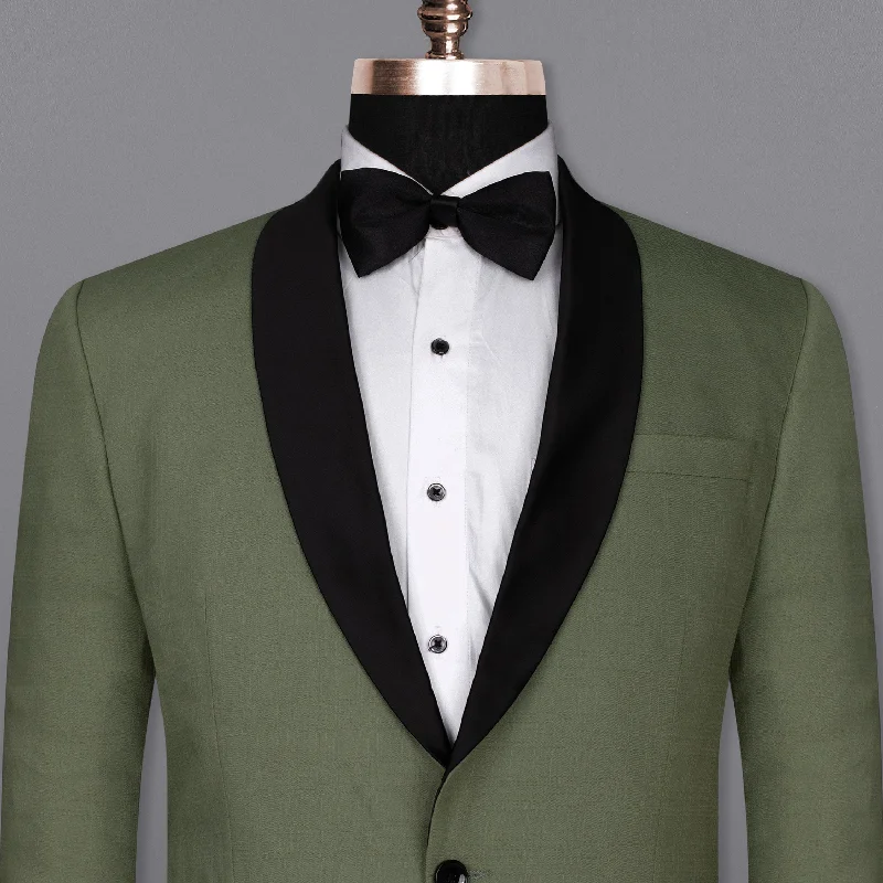 Finch Green Wool Rich Tuxedo Blazer Athletic Men's Compression