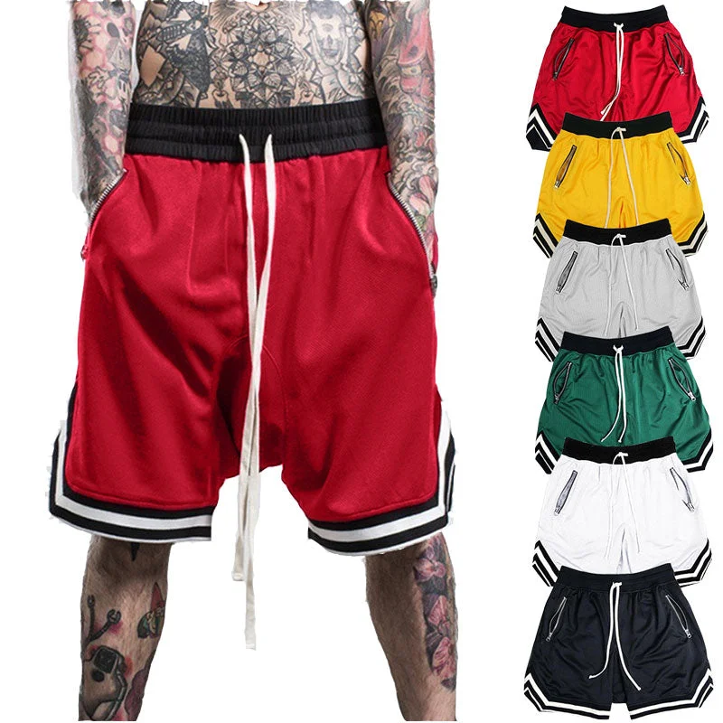 NEW FASHION MEN'S SPORTS BEACH SHORTS TROUSERS COTTON BODYBUILDING SPORTS PANTS FITNESS SHORTS JOGGING LEISURE SHORTS Dynamic Men's High