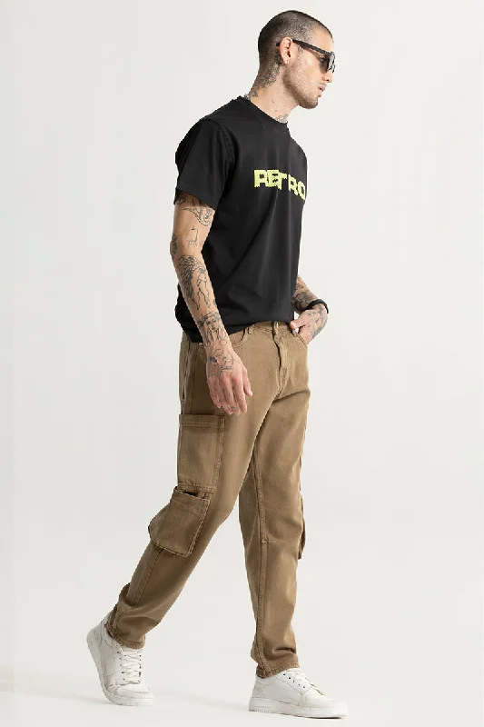 Void Brown Baggy Fit Jeans Artistic Men's Avant