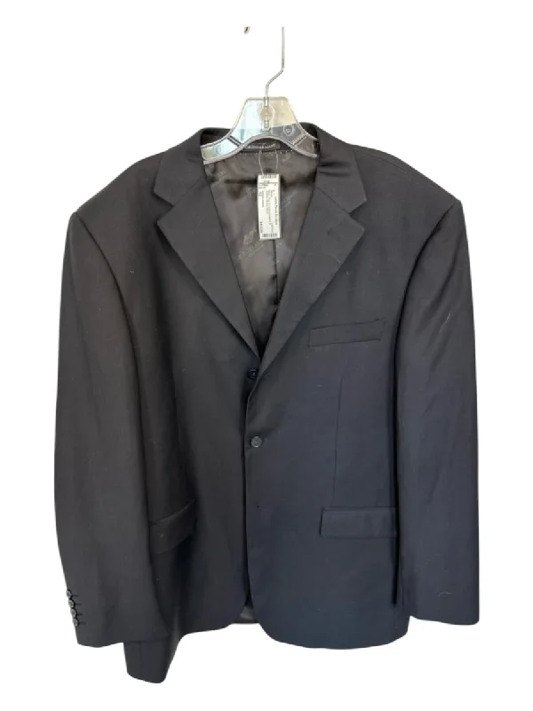 Giorgio Armani Black Wool & Cashmere Blend 2 Buttons Men's Blazer Athletic Men's High