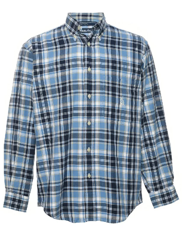 Nautica Checked Shirt - S Trendy Men's Scandinavian