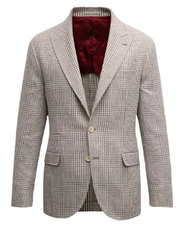 Brown Glen Plaid Sportcoat Business