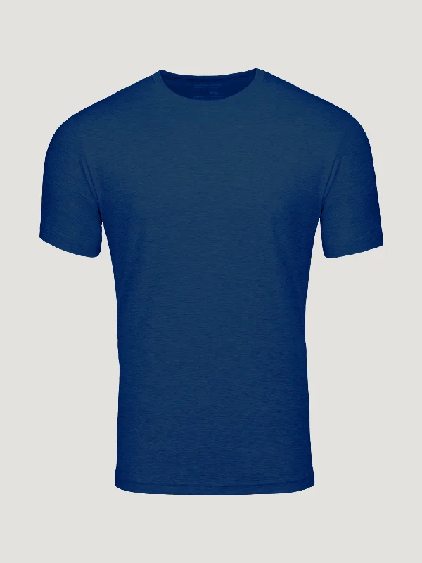 Dark Cobalt Performance Crew Preppy Men's College