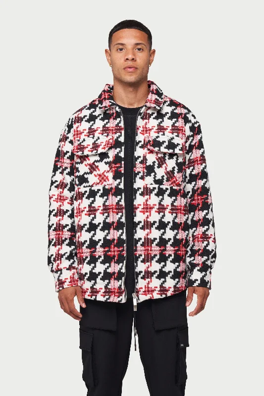 DIGITAL CHECK SHACKET - RED Bold Men's Statement