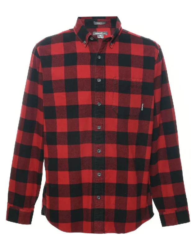 Eddie Bauer Checked Shirt - L Cool Men's Skate