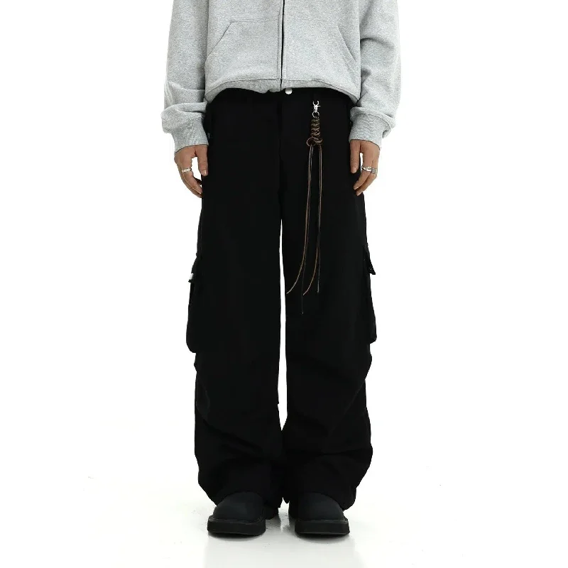 Oversized Side Pocket Cargo Pants Tailored