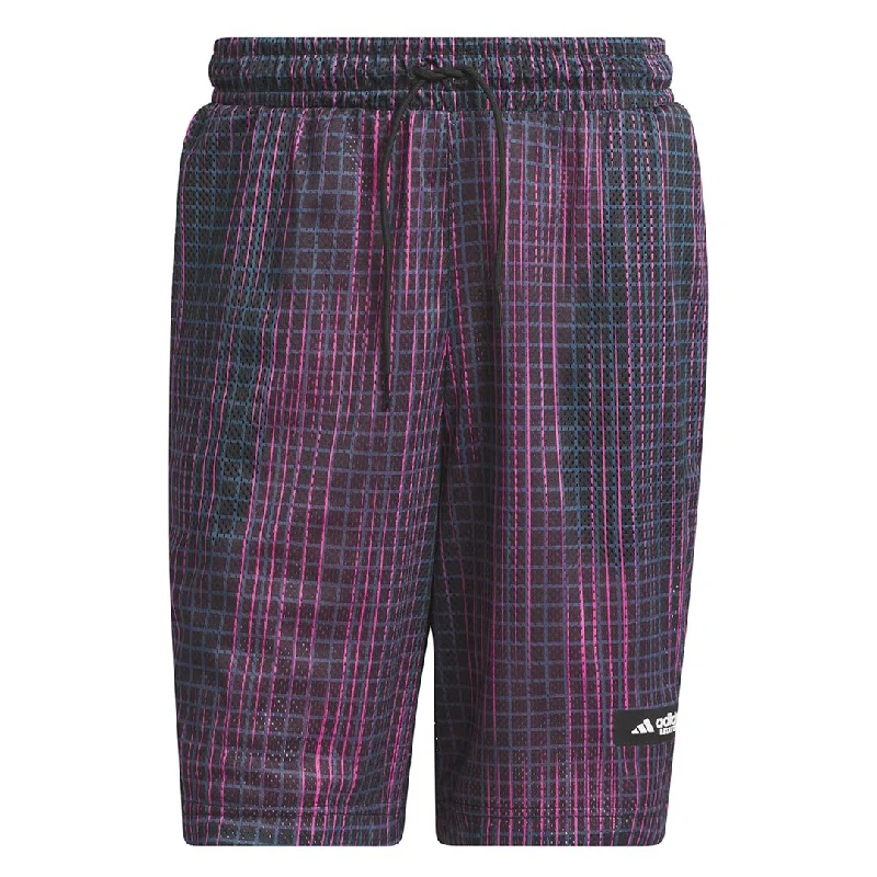 adidas - Men's Legends Metaverse All Over Print 9 Inch Shorts (IL2322-9IN) Trendy Men's Oversized