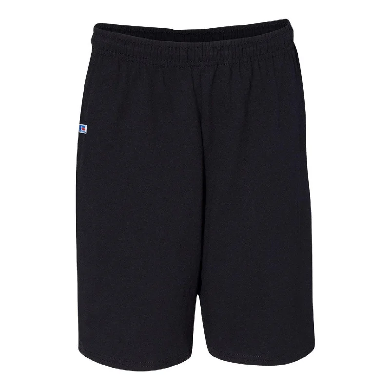 Russell Athletic Essential Jersey Cotton Shorts with Pockets Preppy Men's College