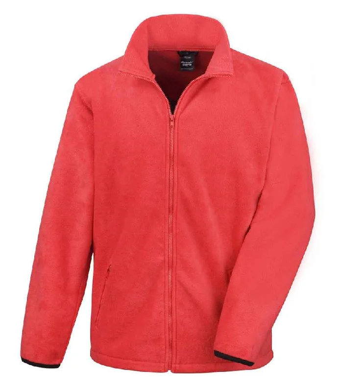 Result Core Fleece Jacket | Flame Red Trendy Men's Bucket