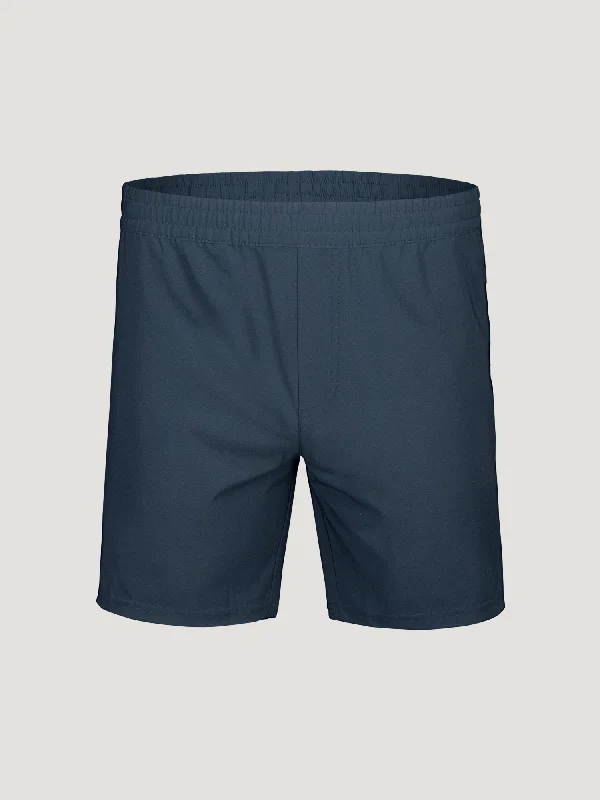 Navy Stretch Performance Shorts Cozy Men's Winter