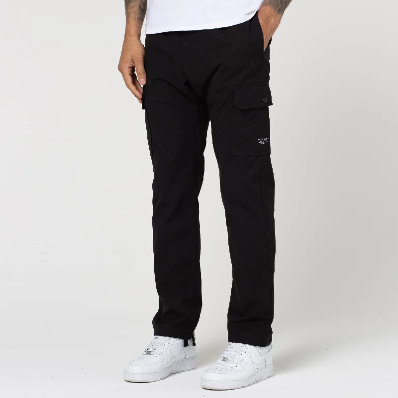 Ripstop Open Hem Cargo Pant | Black Athletic Men's High