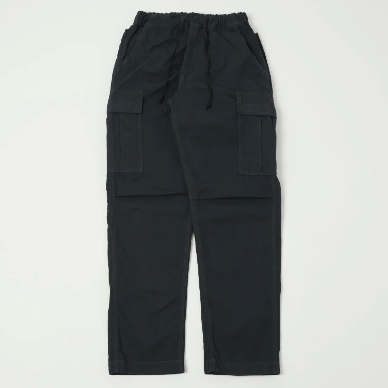 orSlow Easy Cargo Pant - Charcoal Grey Trendy Men's Oversized