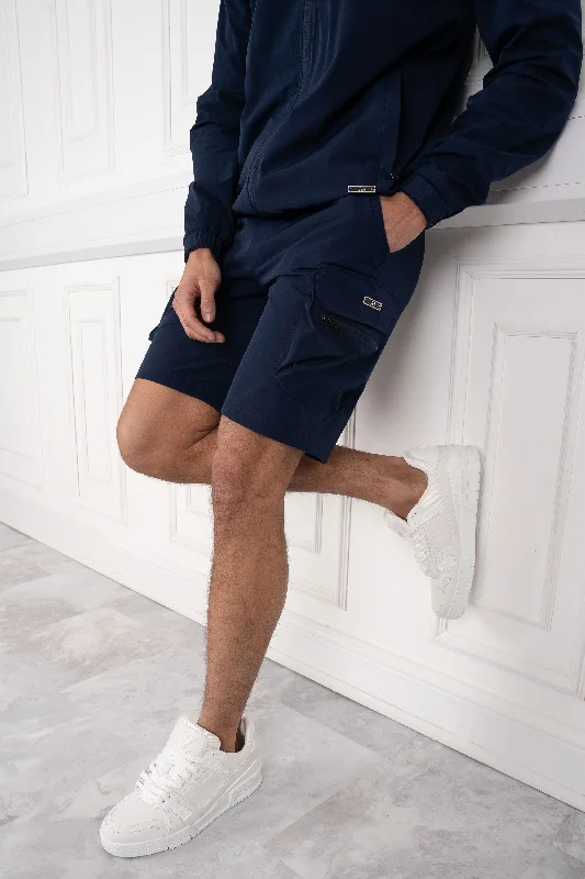 Aragon V2 Technical Cargo Shorts - Navy Masculine Men's Thick