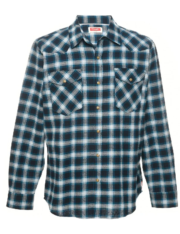 Wrangler Checked Shirt - L Vacation