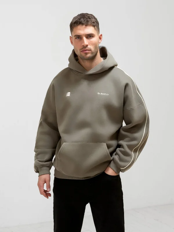 Apex Pro Relaxed Hoodie - Safari Green Relaxed Men's Australian 