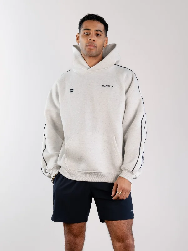 Apex Pro Relaxed Hoodie - Marl White Dynamic Men's Moto