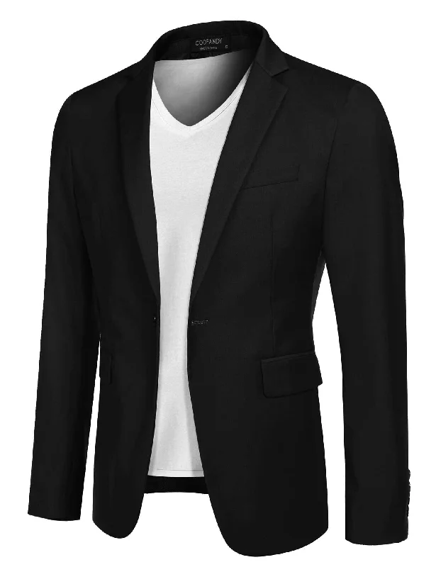 Casual One Button Blazer (US Only) Sophisticated Men's 