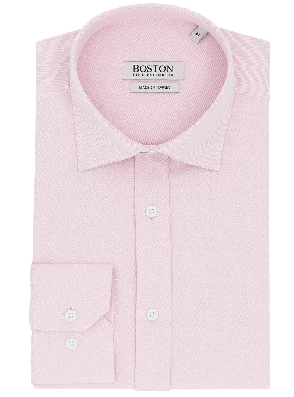 Boston Fine Tailoring - Liberty Business Shirt - Pink Monochromatic Office Style