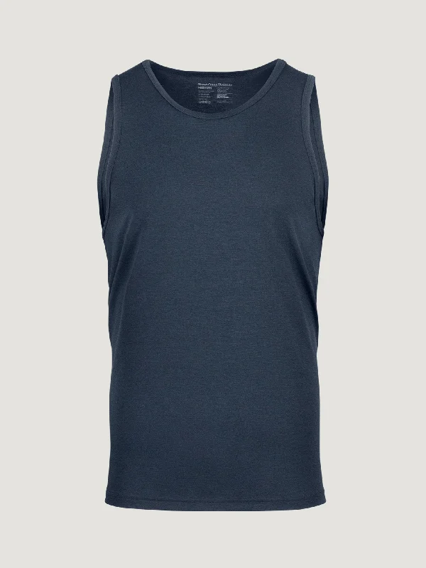 Navy Performance Tank FINAL SALE Stylish Men's Neon