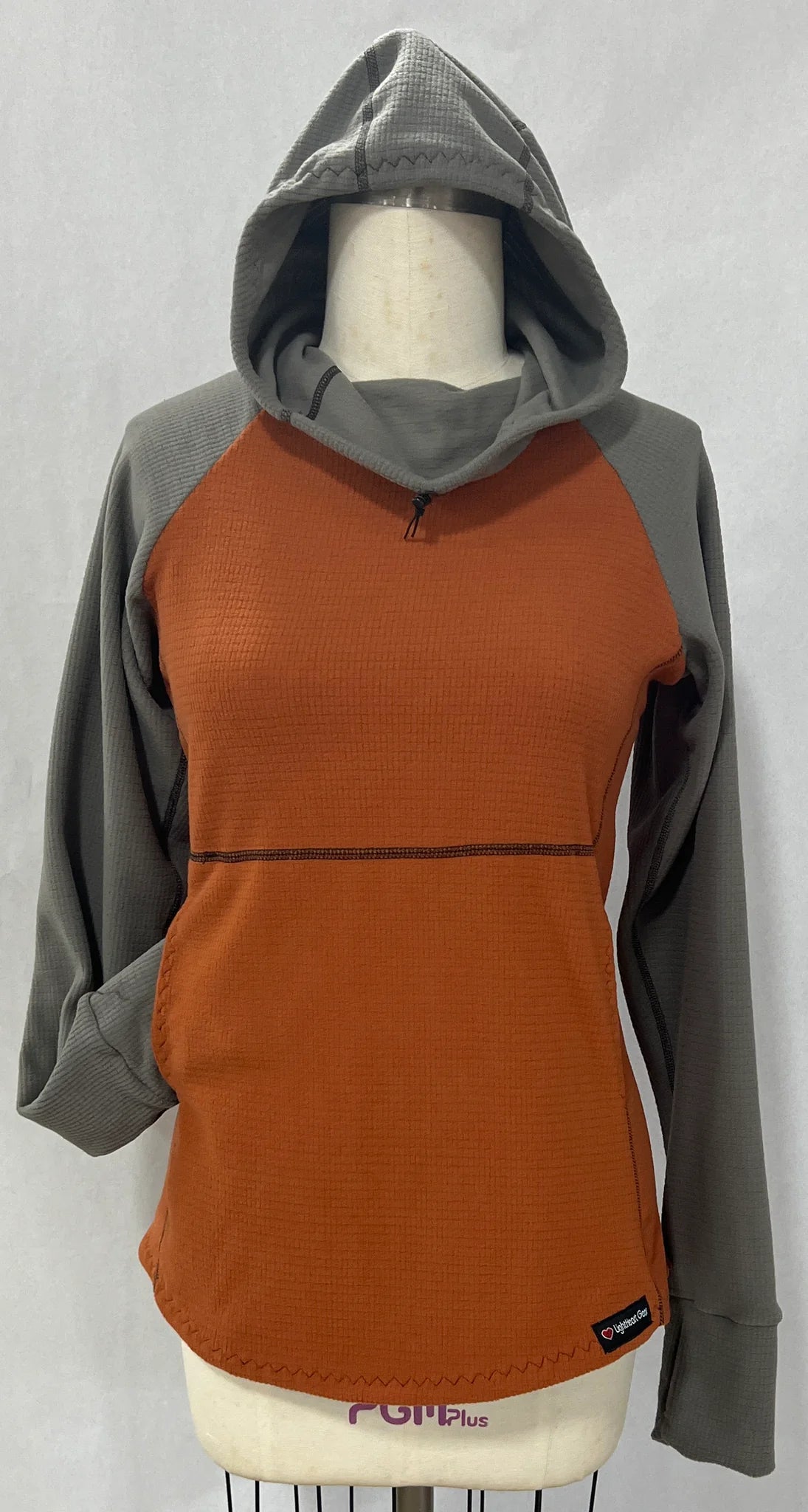 Men's Hoodie - Terracotta w/ Gray sleeves & hood Street