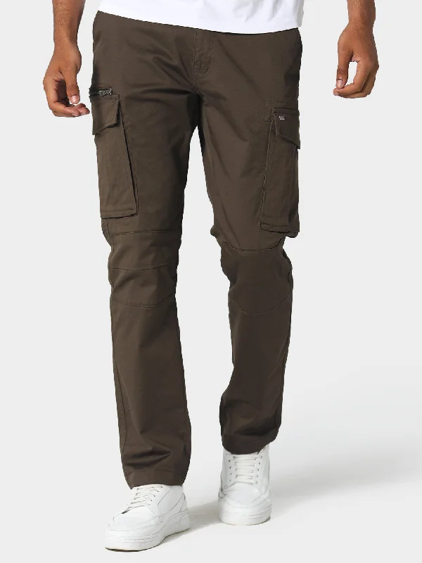 Newton Khaki Cargo Pants Youthful Men's Pop