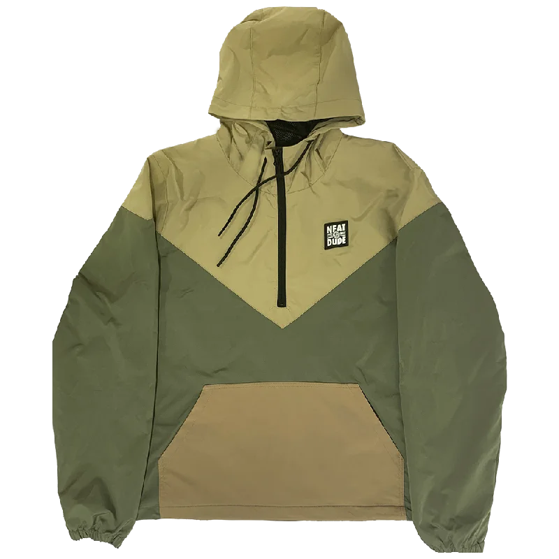 Earthtone Windbreaker Casual Men's Short