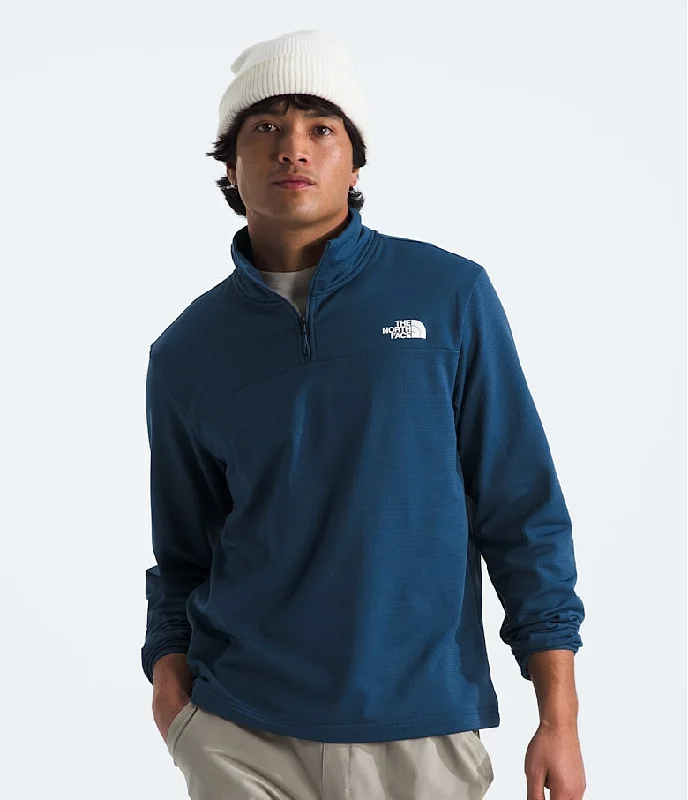 Men's Cedar Trail Grid Fleece 1/4 Zip Laid